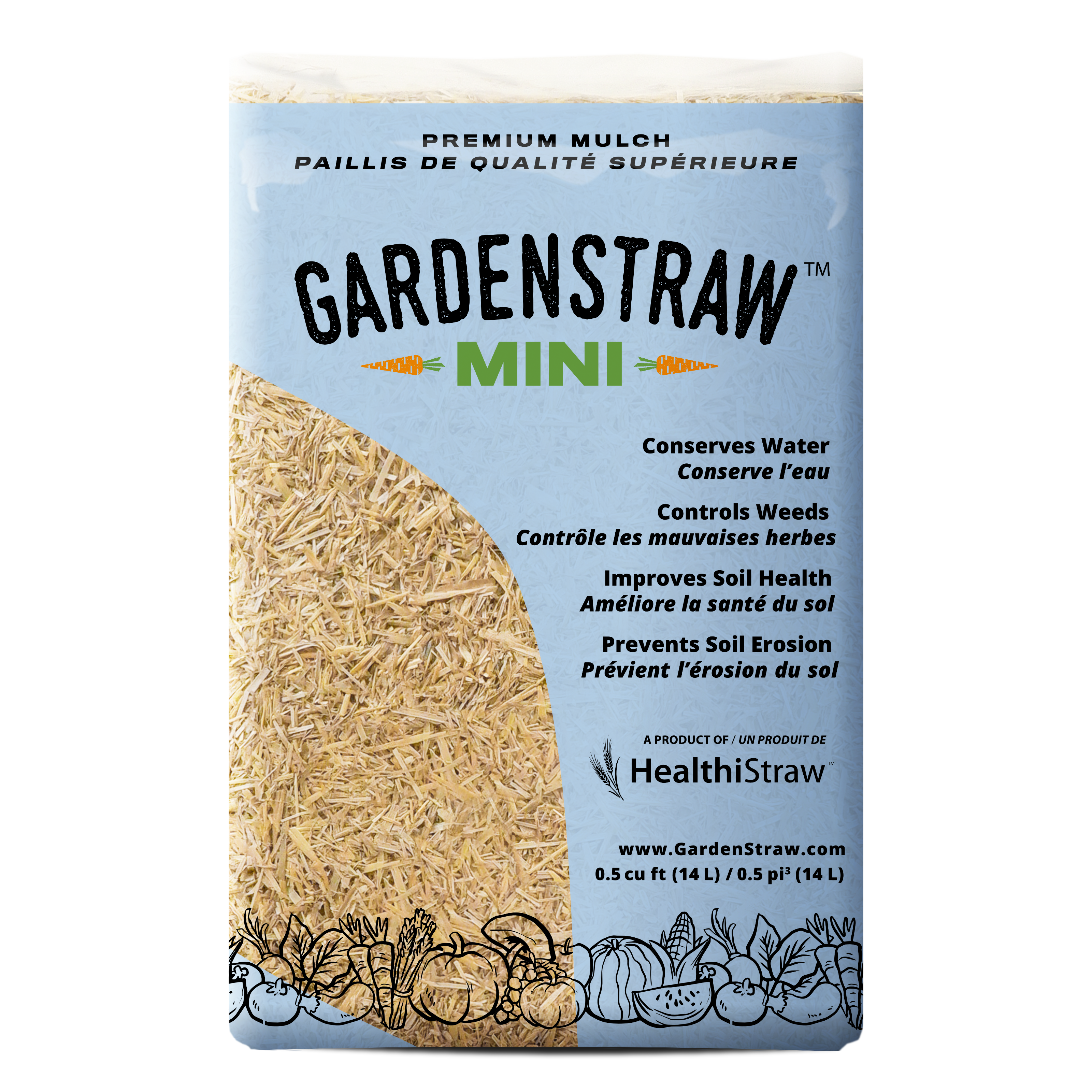 GardenStraw Mini Premium Mulch